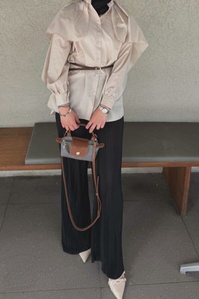 Yaka Detaylı Gömlek